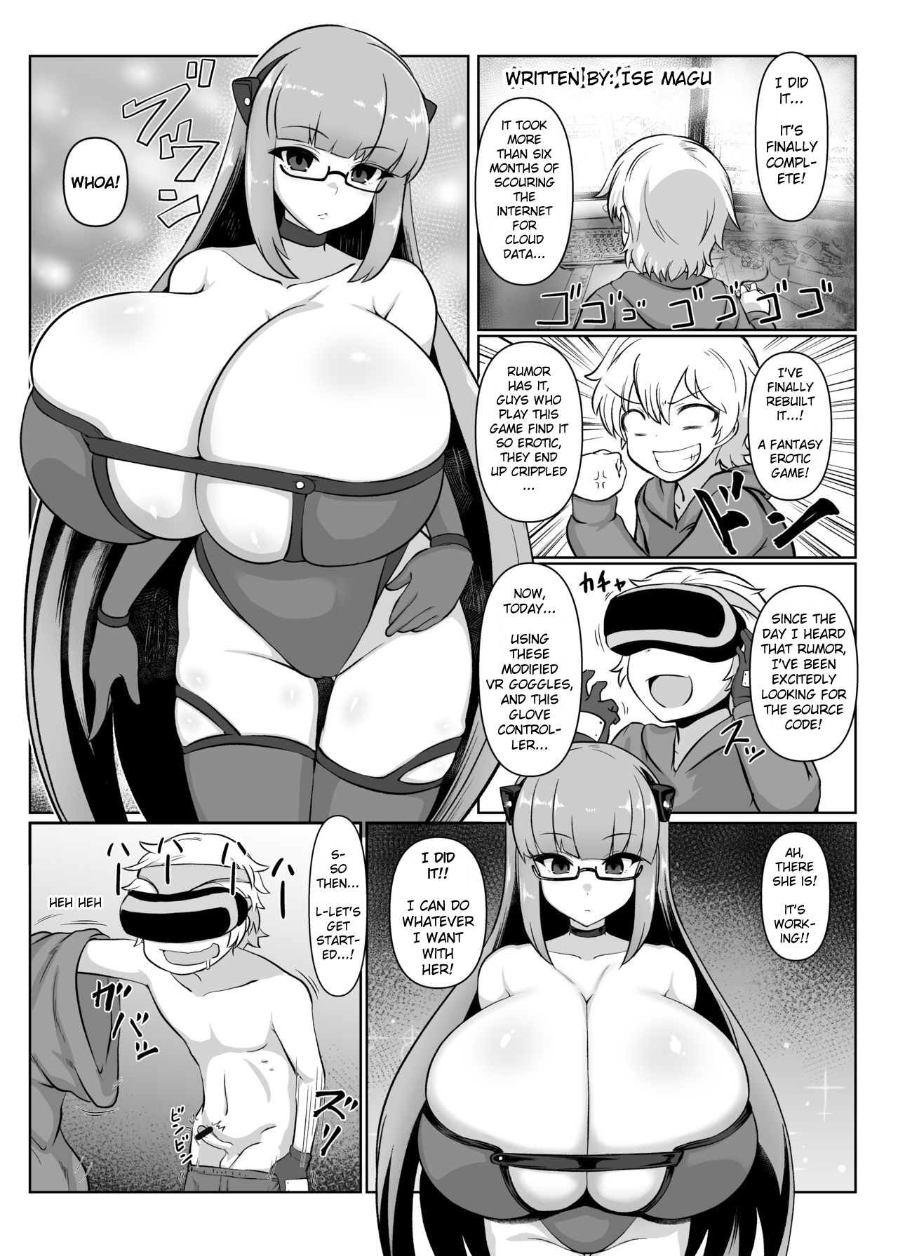 Hentai Manga Comic-Phantom VR Erotic Game (Paizuri Magazine “Absolute Boob-Crushing” Vol. 1)-Read-1